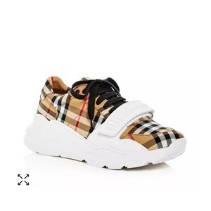 Burberry regis check sneakers